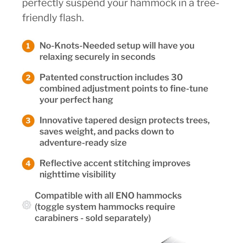 Eno Double Nest Hammock and Atlas Suspension System - Picture 5 of 7